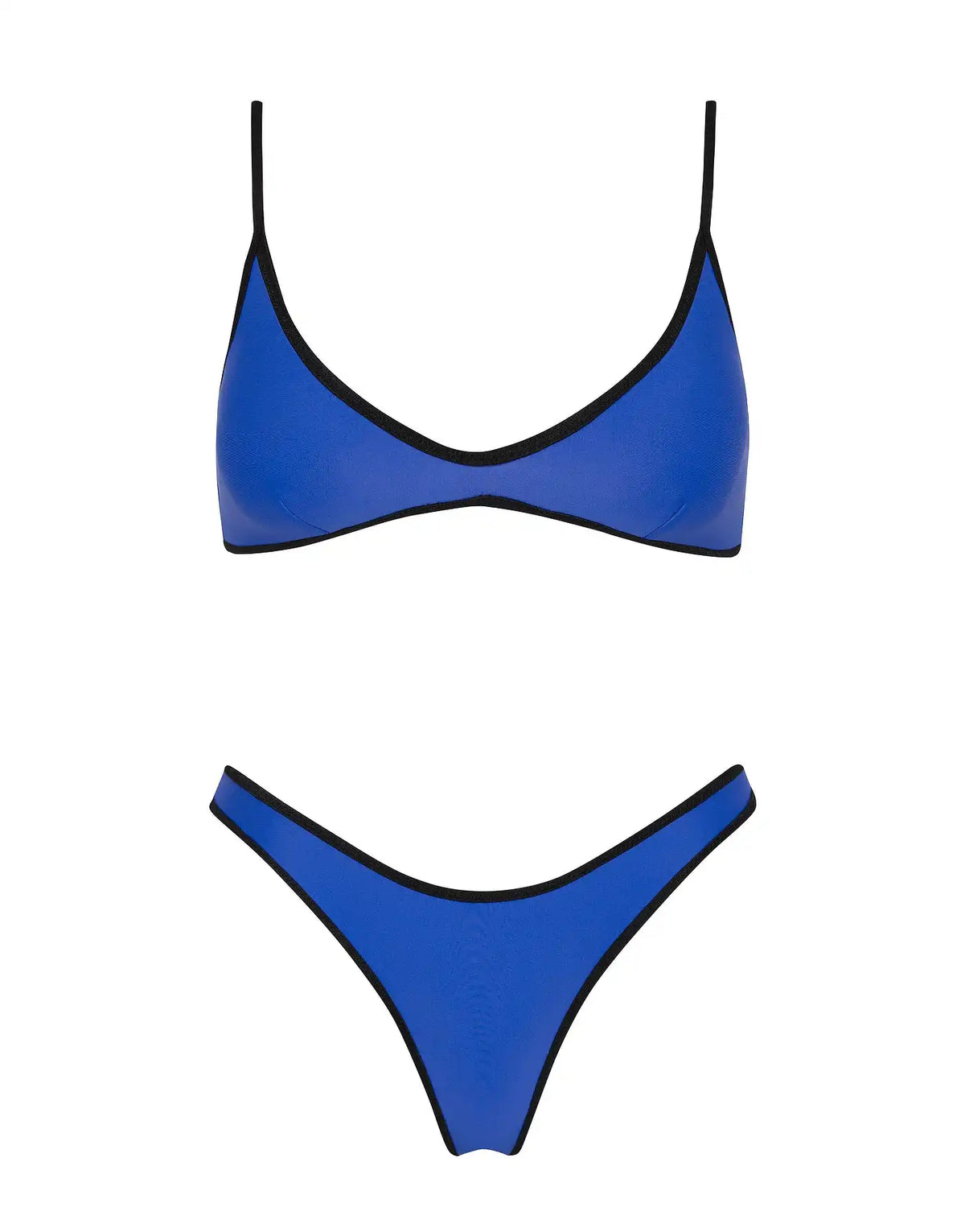 MAIA - COBALT Neoprene Scoop Bikini Set