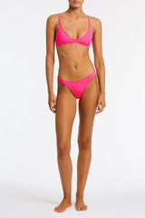 MAIA - MENDE Pink Scoop Bikini Set