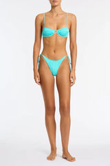 MALA - JAVE Blue Crochet Balconette Bikini Set